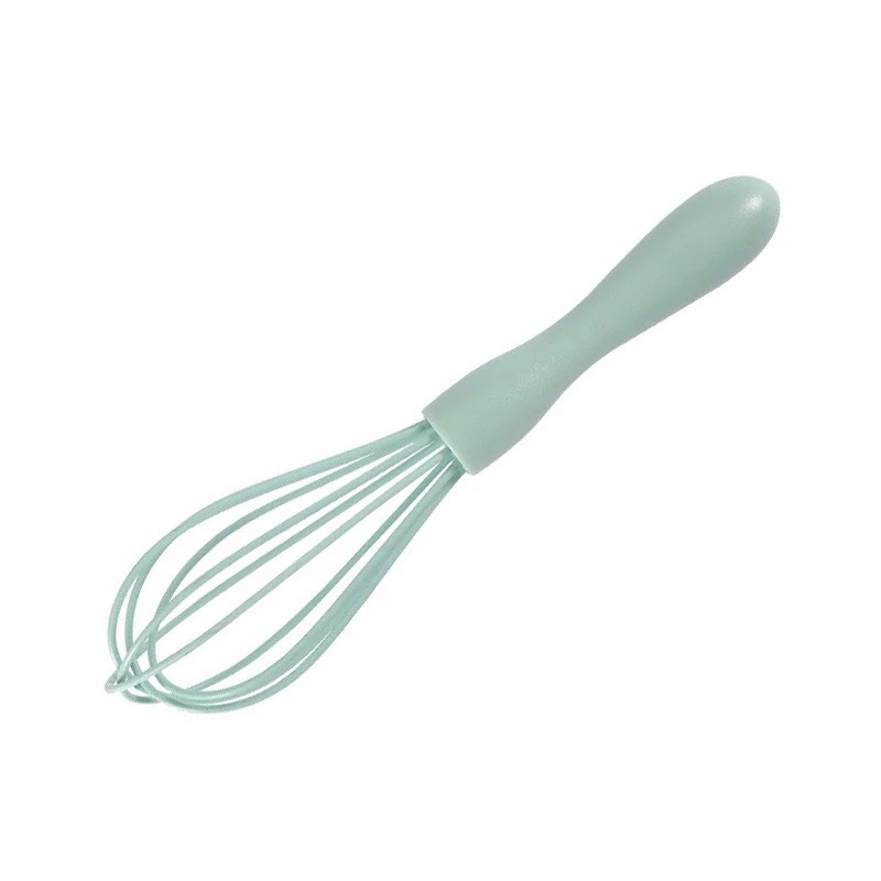 Dụng cụ đánh trứng cầm tay- phới lồng đánh trứng làm bánh khuấy bột bằng silicon màu Pastel