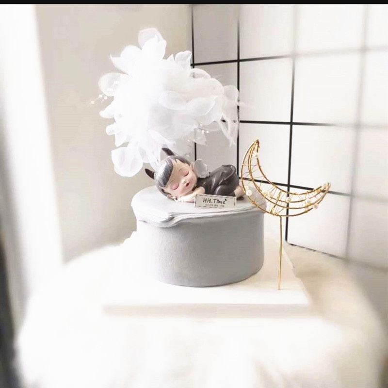 Phụ Kiện Trang Trí Bánh Kem Sinh Nhật Hình Ngọc Trai Dễ Thương