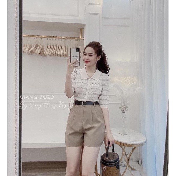 Quần đùi nữ cạp cao .quần short đùi chất đẹp sang chảnh tôn dáng.sale sốc
