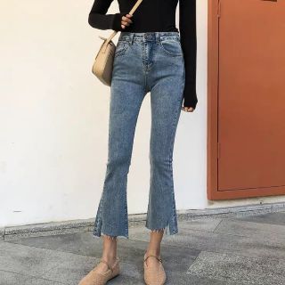 Quần bò nữ ống loe bigsize ( nhiều mẫu)