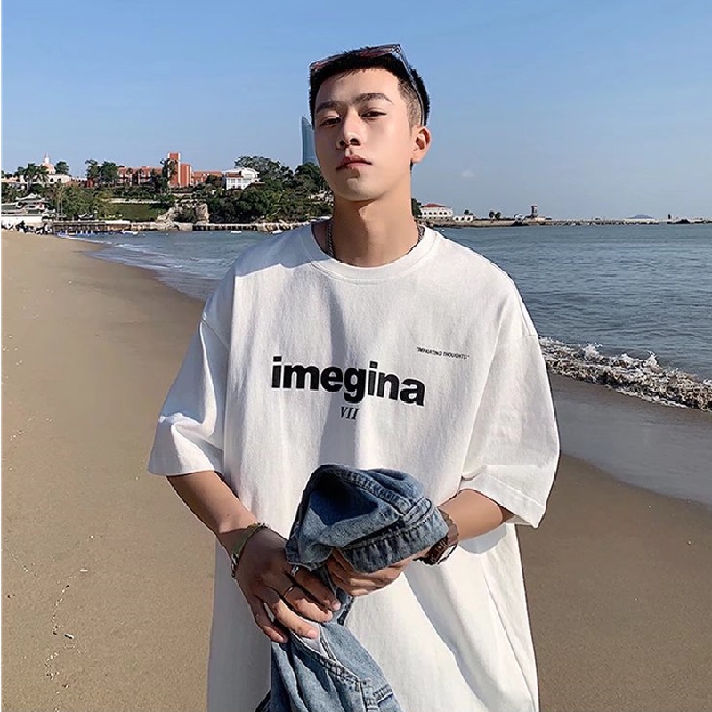 Áo Thun Tay Ngắn Dáng Rộng In Chữ Phong Cách Hip Hop Nhật Bản Thời Trang Cho Nam