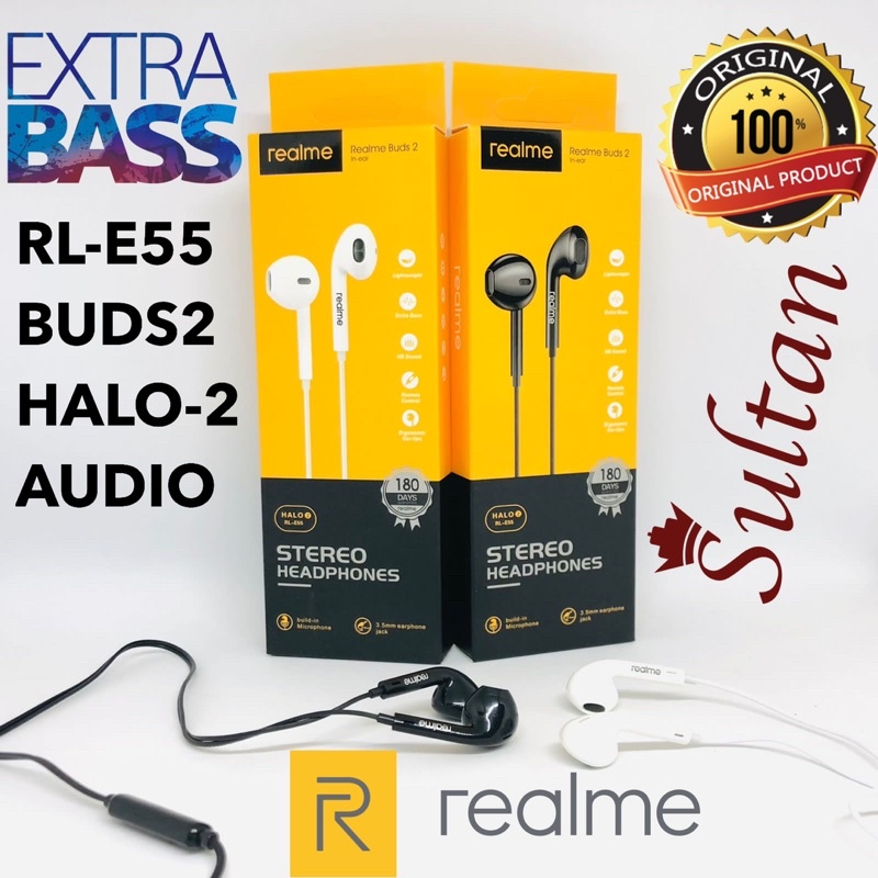 Bán sỉ HANDSFREE REALME BUDS2 RL E55 NEW EARPHONE HALO 2 SERIES