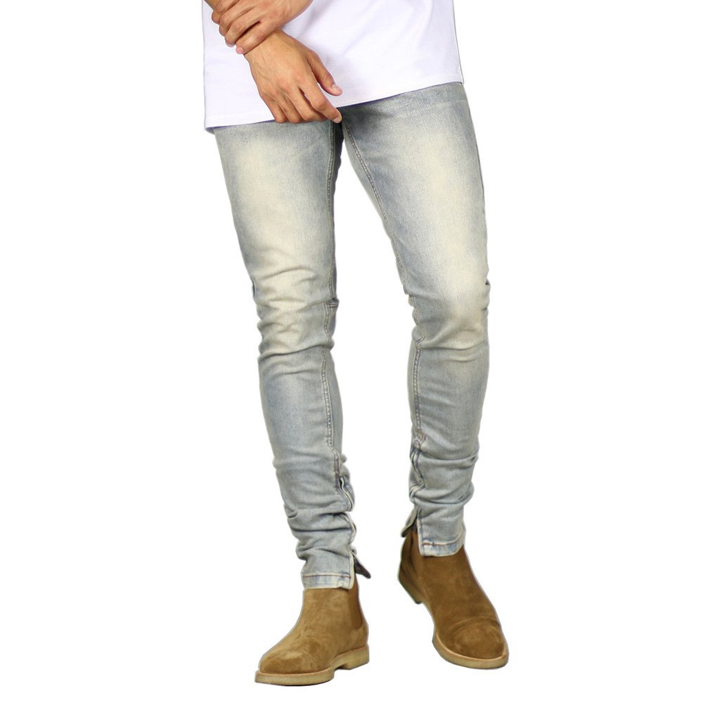 [Mã SKAMAP6 giảm 8% TỐI ĐA 50K đơn250K] QUẦN JEAN ZIP FOXSEVENTY TRƠN MÀU ĐẸP CAO CẤP DÁNG ÔM CHÂT CO DÃN | BigBuy360 - bigbuy360.vn