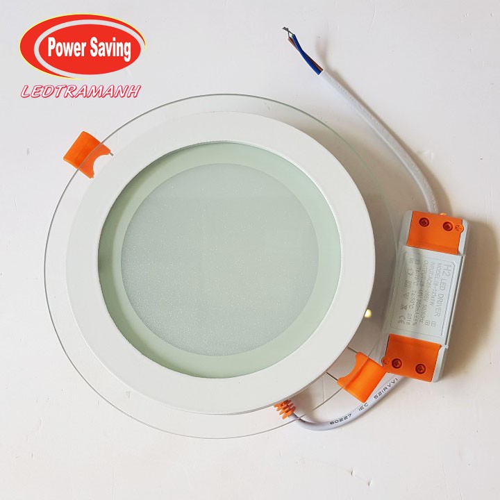 Đèn led âm trần viền kính 12W ánh sáng trắng