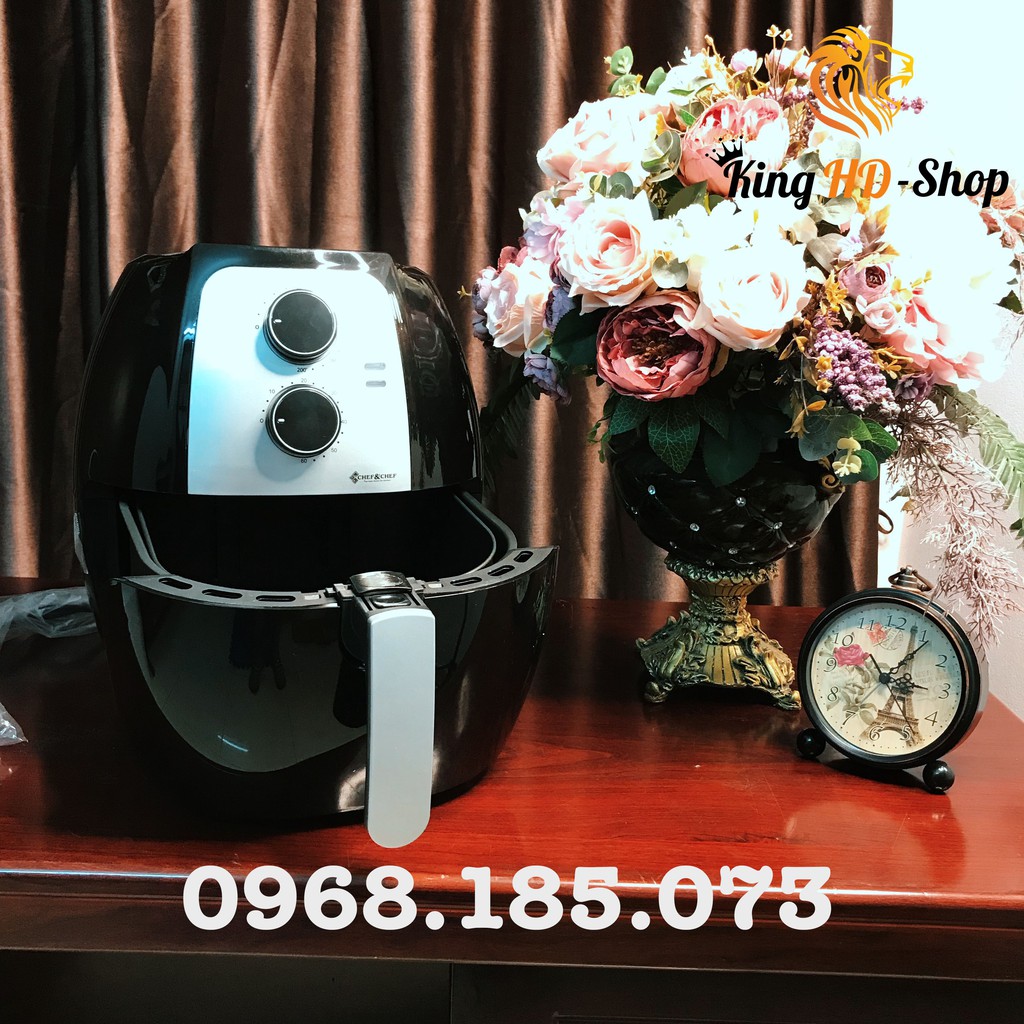 [CHÍNH HÃNG] Nồi Chiên Không Dầu Cao Cấp Chef&amp;Chef YJ-702 6,5L Công Suất 1800W FREESHIP