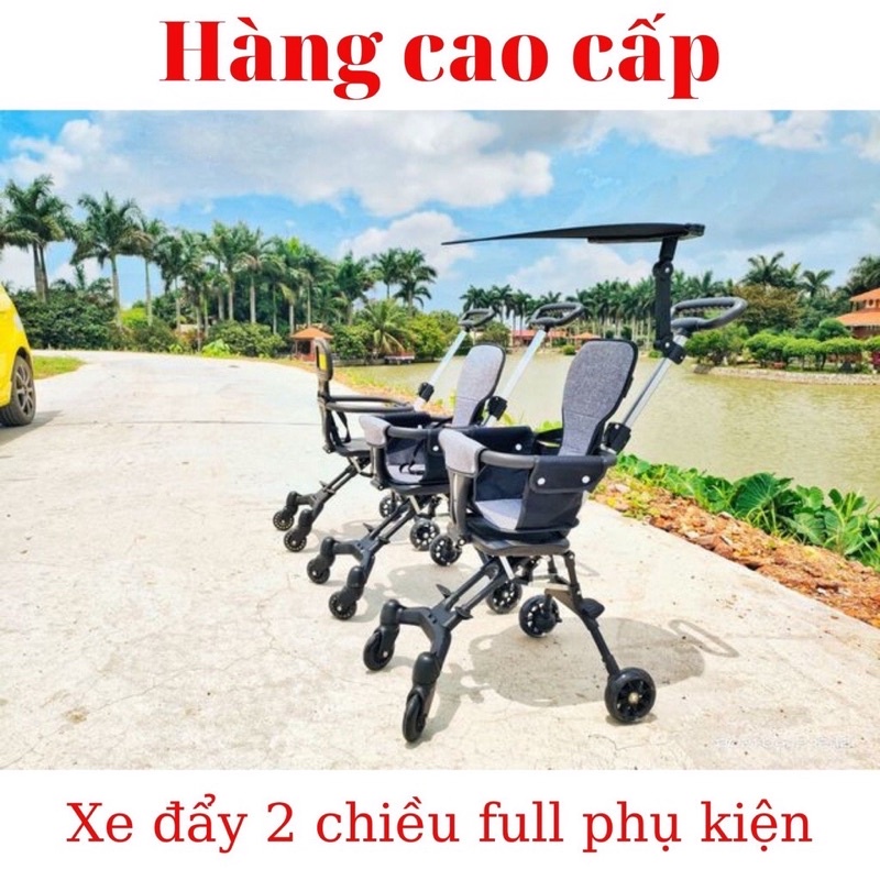 Xe đẩy du lịch gấp gọn, trọng lượng nhẹ mẫu mới (Giao 2h HCM)