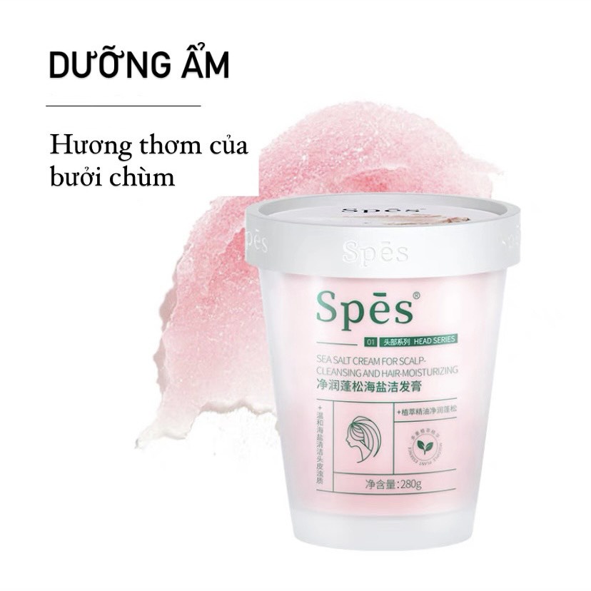 Dầu Gội Muối Biển Spes, Giúp Tẩy Tế Bào Chết Cho Da Đầu, Làm Sạch Gàu Và Giữ Tóc Luôn Bồng Bềnh