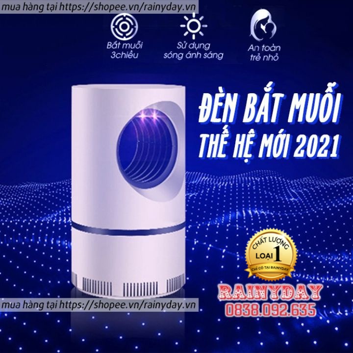 Đèn bắt muỗi [LOẠI XỊN] máy bắt diệt muỗi UV bẫy hút muỗi thông minh hình trụ mosquito killer usb