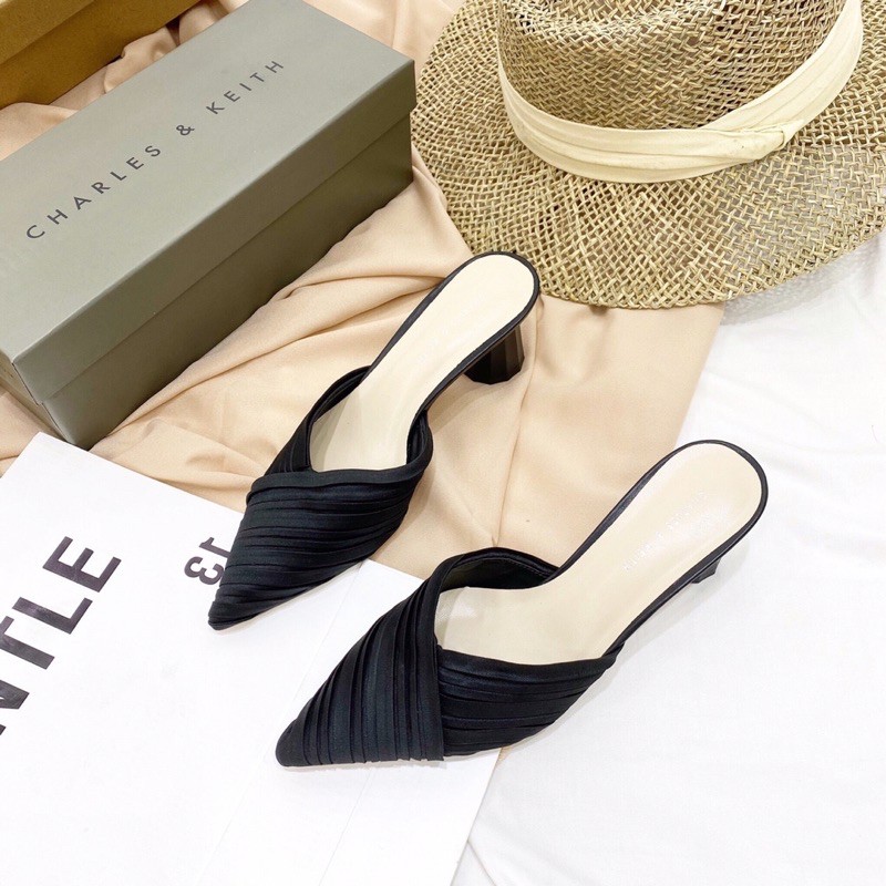 Guốc sục cnk vạt chéo gót tròn fullbox