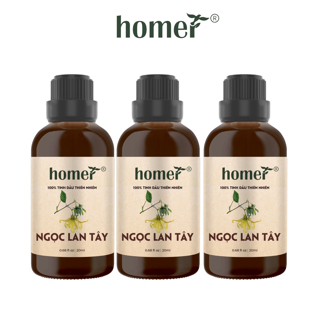 Combo 3 tinh dầu Ngọc Lan Tây Homer 20ml/chai