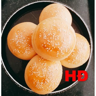 08 Bánh mỳ mềm Hamburger 90gram (combo 08 chiếc nguyên bánh chưa nhân)