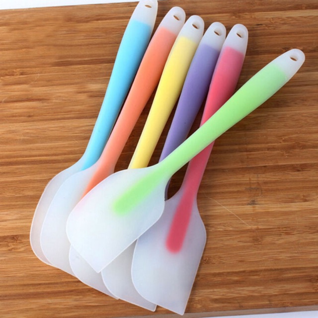 Thìa nấu ăn silicon chịu nhiệt- Thìa quánh bột- Thìa chiên rán
