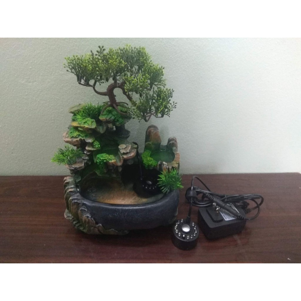 Máy tạo sương kèm đèn led đổi màu cho thác nước, tiểu cảnh, hồ cảnh mini