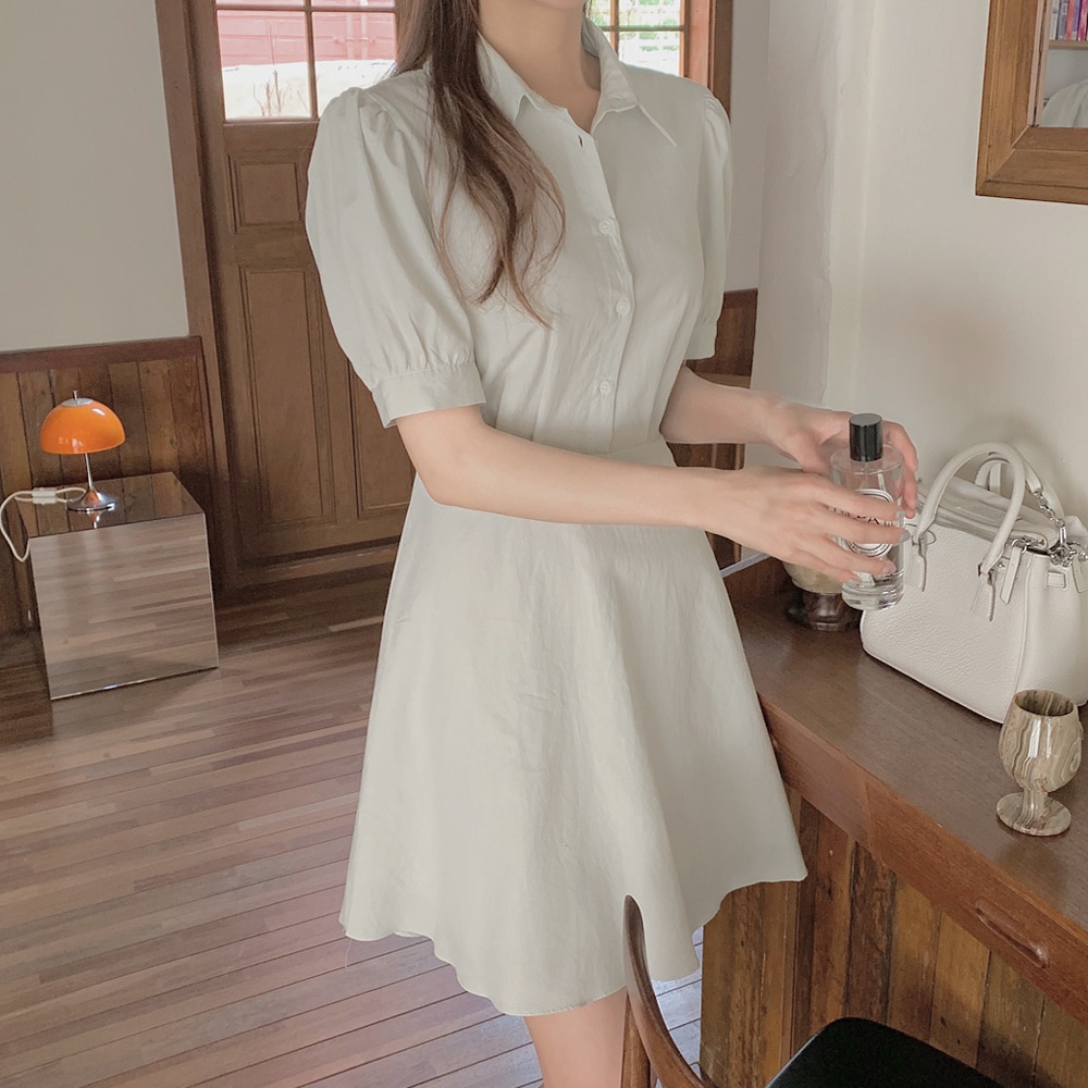 Đầm SUXI dáng chữ A tay ngắn đơn giản thời trang mùa hè sành điệu cho nữ