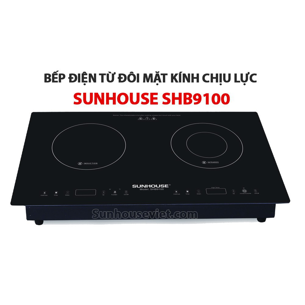 Bếp đôi điện từ hồng ngoại SUNHOUSE MAMA SHB9100VN