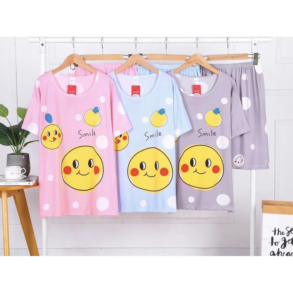 đồ bộ mặc nhà dễ thương, đồ ngủ size to, bộ mặc nhà, bộ thun mặc nhà, đồ ngủ nữ, bộ thun Quảng Châu, đồ bộ nữ