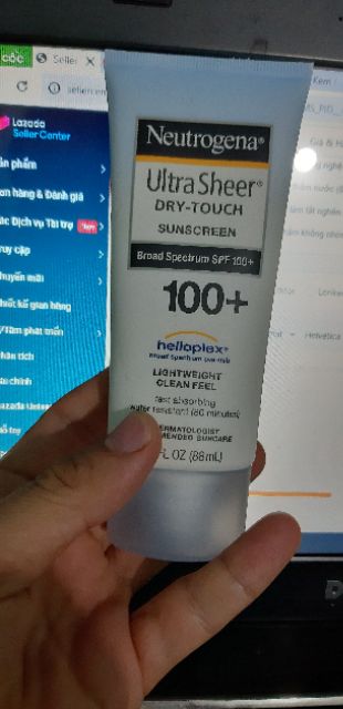 Kem Chống Nắng Neutrogena Ultra Sheer Dry Touch Sunscreen Broad Spectrum SPF 100+ ( 88ML )