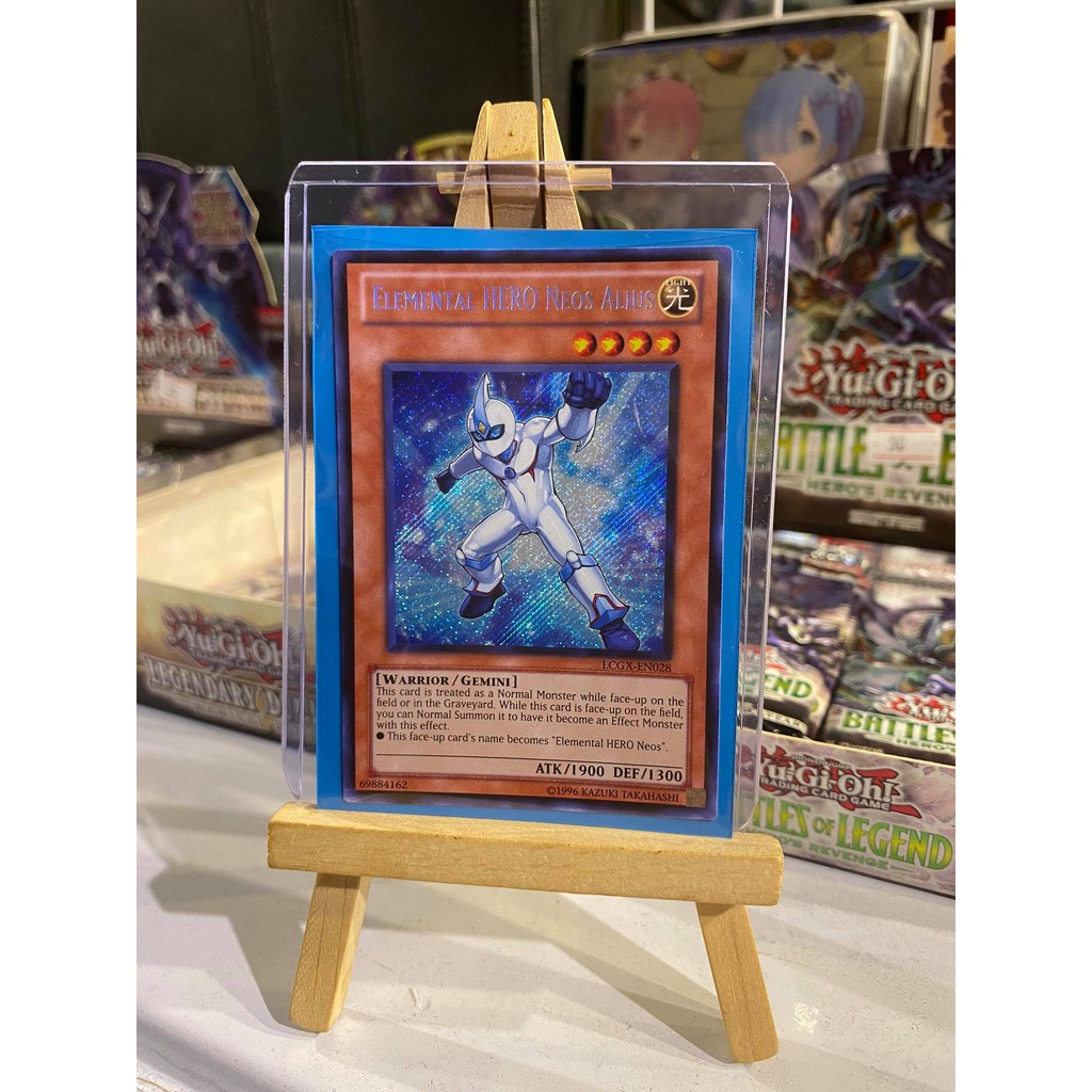 Lá bài thẻ bài Yugioh Elemental HERO Neos Alius - Secret Rare - Tặng bọc bài nhựa bảo quản