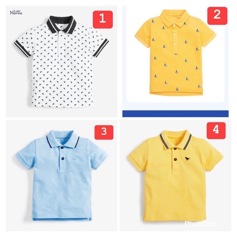 Áo polo Little meven bé trai
