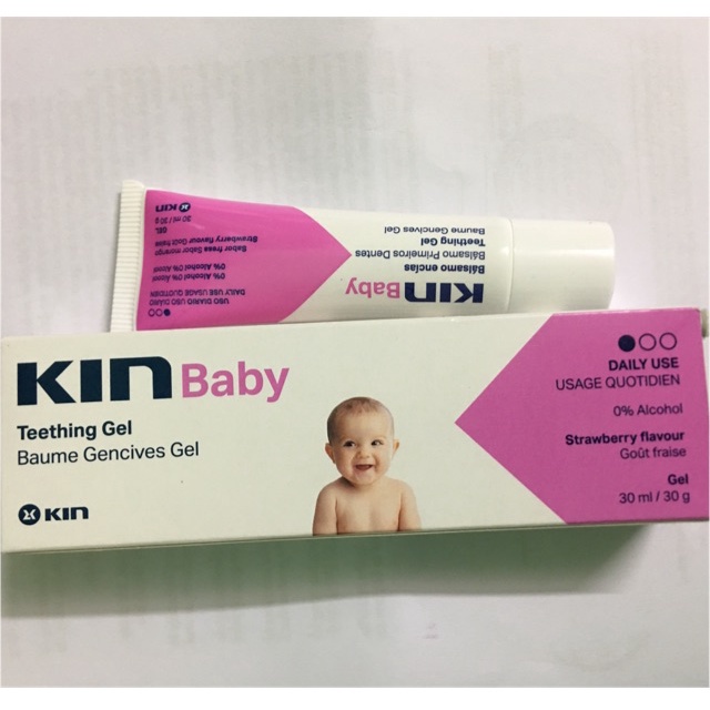 GEL BÔI GIẢM SƯNG NƯỚU KHI MỌC RĂNG VÀ TAY CHÂN MIỆNG TRẺ EM - KIN BABY GEL 30ML