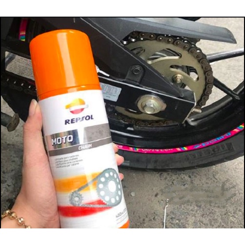 Dưỡng sên nhập khẩu cao cấp Repsol Moto Chain 400ml (Made In Spain)