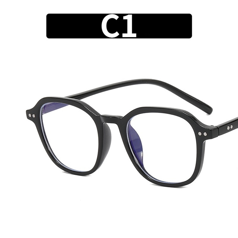 (AIMURUSI) COD Mát Gọng Nhỏ Không Đối Xứng Chống Ánh Sáng Xanh Thời Trang Hàn Quốc Retro Mới Unisex Kính