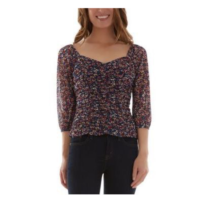 Áo kiểu body hoa nhí BCX