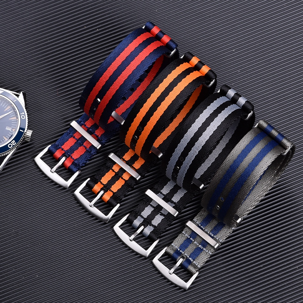 Dây Đeo Nylon Chất Lượng Cao 20mm 22mm Cho Đồng Hồ  NATO Straps