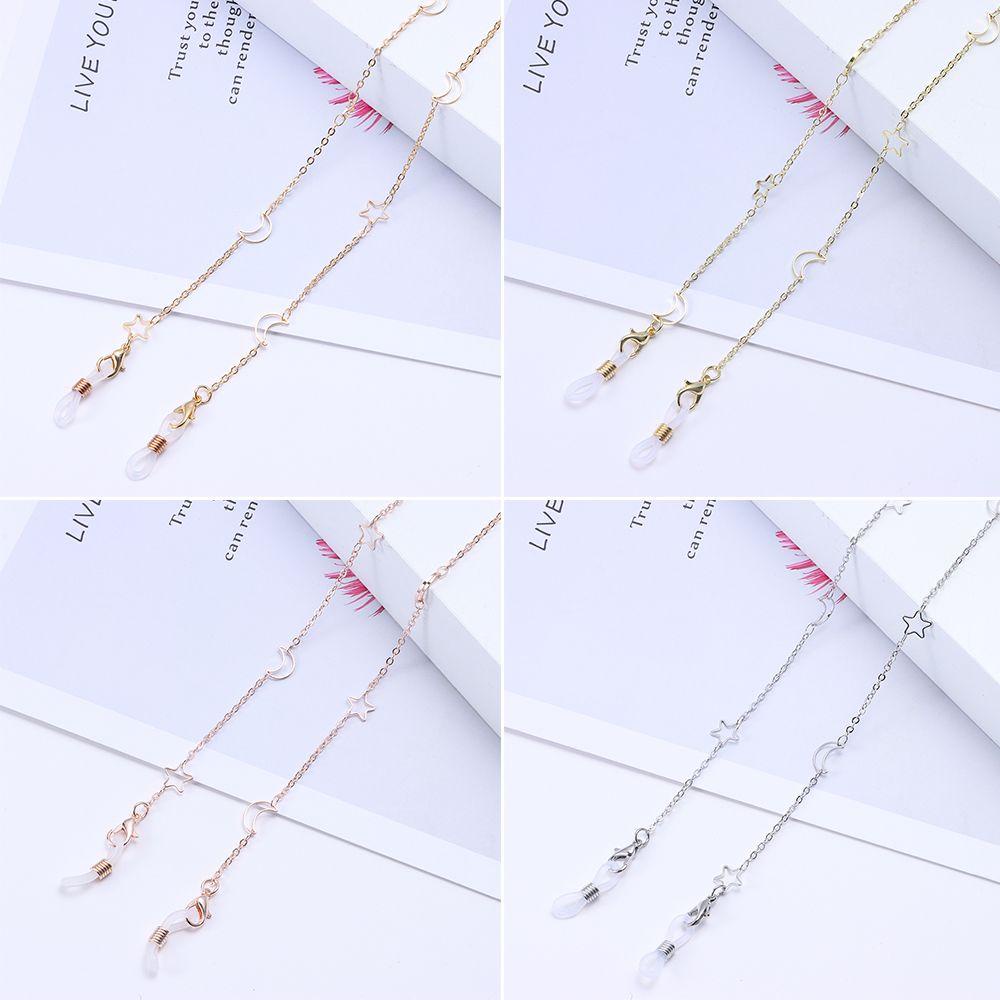 Dây Xích Giữ Mắt Kính Bằng Hợp Kim Hình Trăng Sao