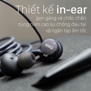 Tai Nghe Có Dây Samsung AKG S10 Note10, Tai nghe nhét tai chính hãng có micro dây dù chống ồn tăng giảm âm lượng SATOPA