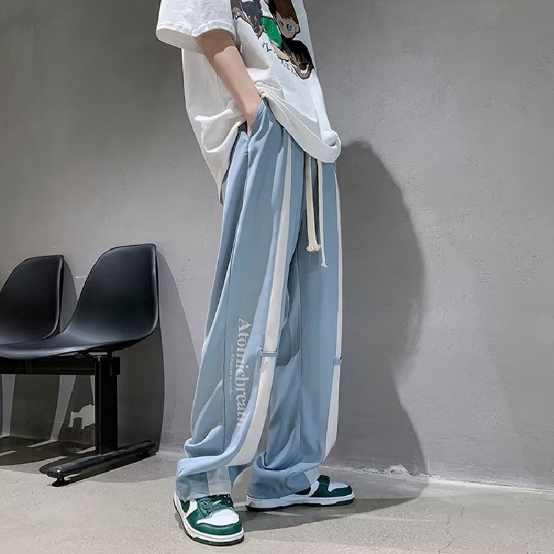 Quần harem Dáng Rộng Lưng Thun Thoải Mái Phong Cách Hip Hop Đường Phố Hàn Quốc Cho Nam Cỡ Lớn M-3XL