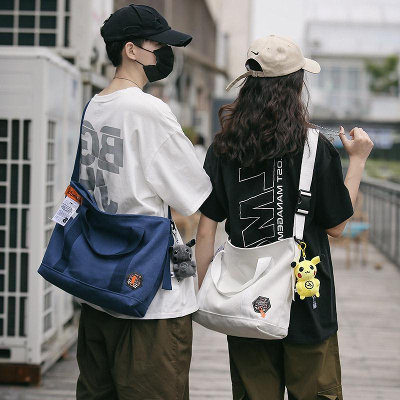 túi tote đeo chéo unisex túi a4 đeo vai dễ thương CHEN phong cách ullzang Hàn Quốc (đủ phụ kiện) TX89