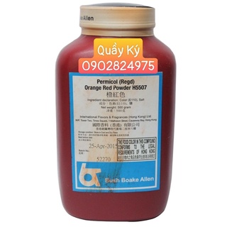 Bột Màu 500gr - Hong Kong/ Permicol Orange Red Powder / Lemon Yellow Powder / Orange Yellow Powder
