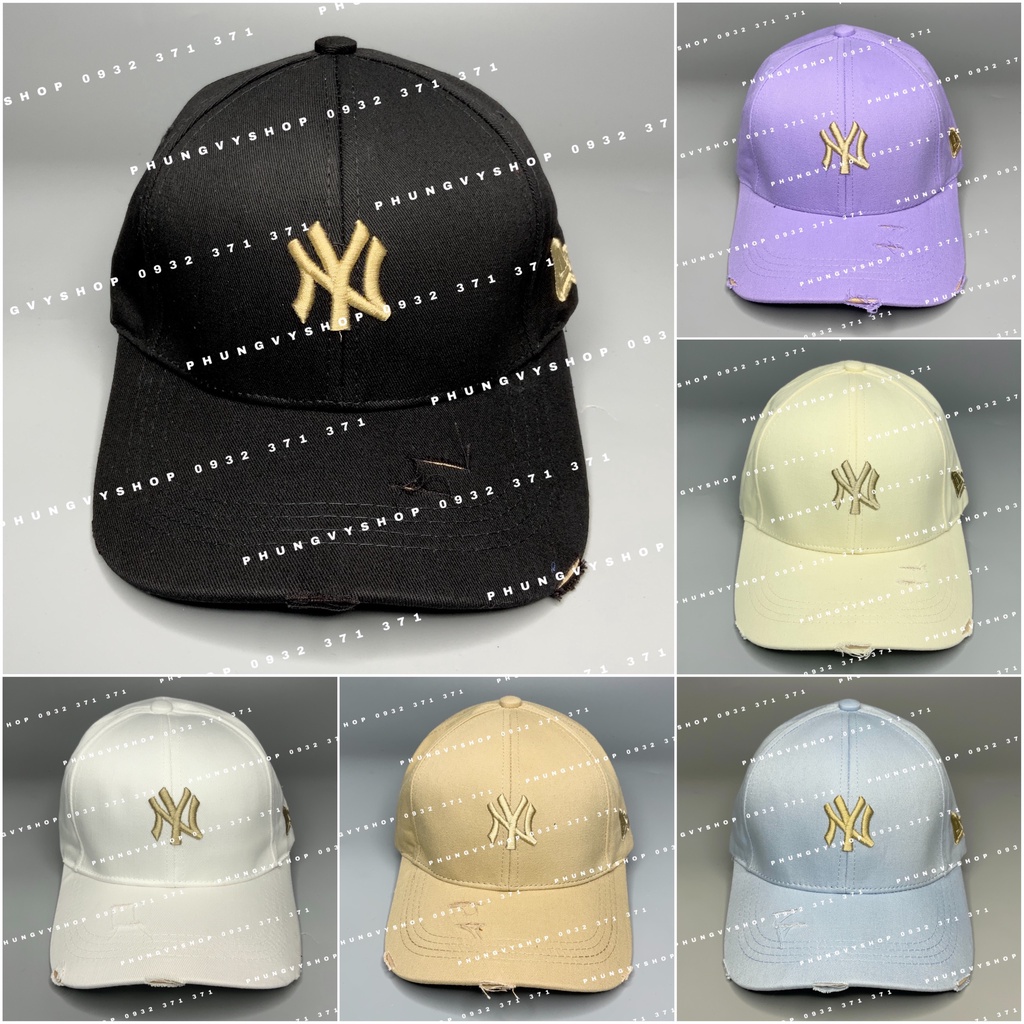 Mũ LƯỠI TRAI RÁCH unisex cực hot nam nữ phong cách hàn quốc phungvyshop- Nón kaki NI Két Rách tua