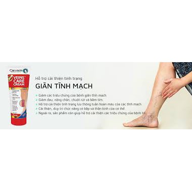 Kem bôi suy giãn tĩnh mạch Caruso's Veins Care Cream 75g