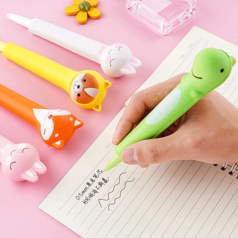 Bút Bấm Mềm Họa Tiết Hoạt Hình Sáng Tạo Chất Lượng Cao