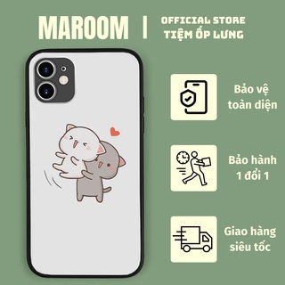 Ốp chống sốc CUTE CAT HUG MAROOM cho iphone 6 - iphone 13-LAK0016152