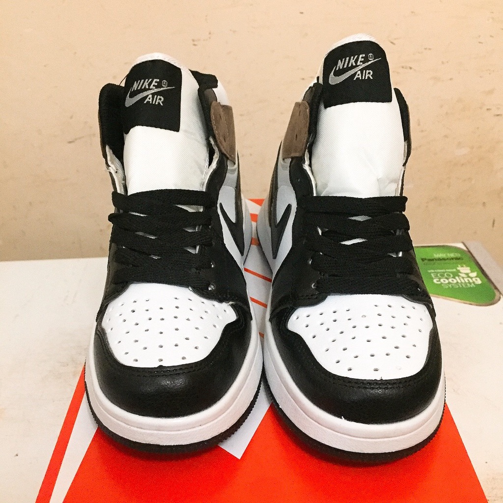 Giày Air Jordan 1 Retro High OG Brown, giày Froce nâu đen trắng