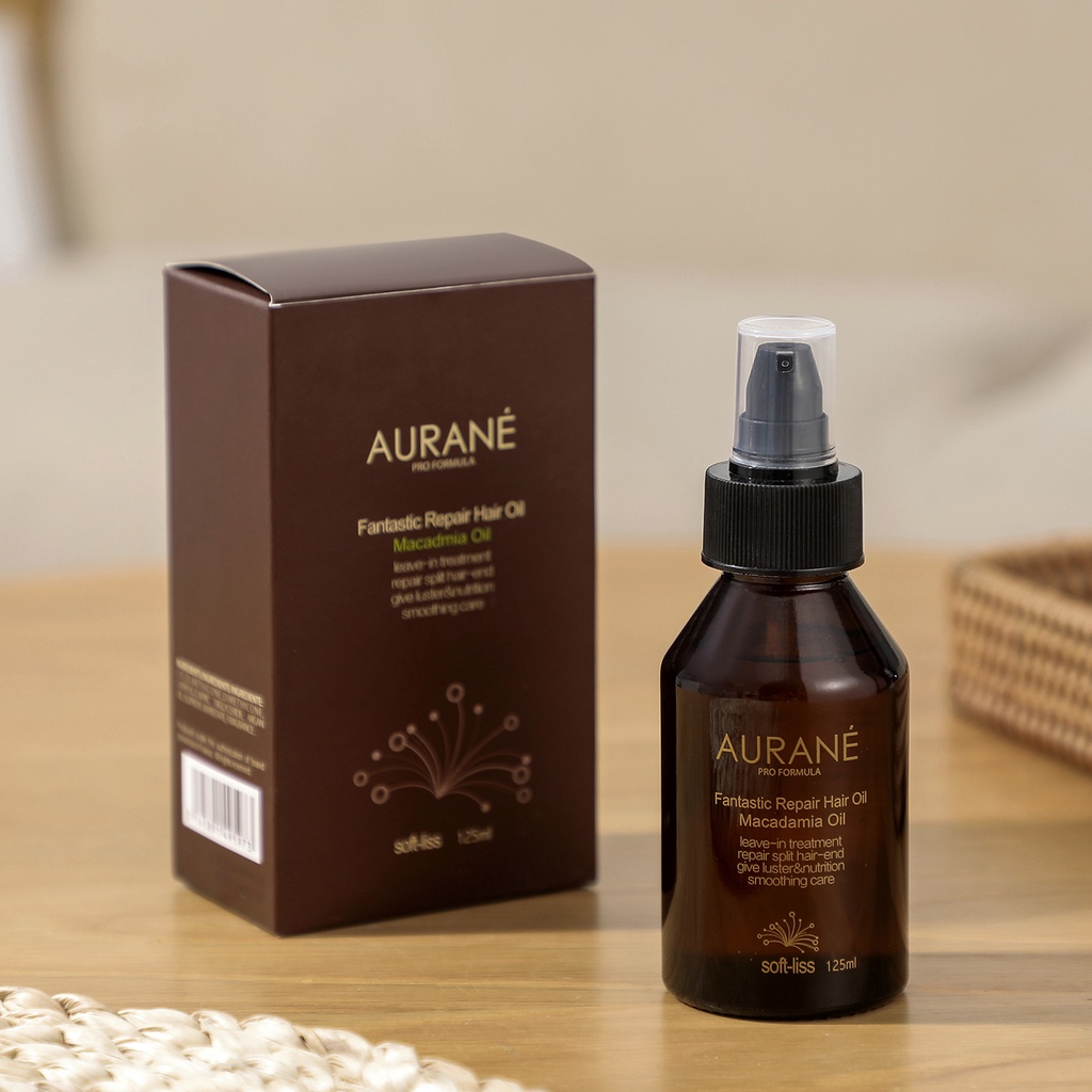 Dầu Dưỡng Dành Cho Tóc Gãy Rụng và Bóng Tóc Aurane Sofliss Macadamia Hair Oil Macadamia