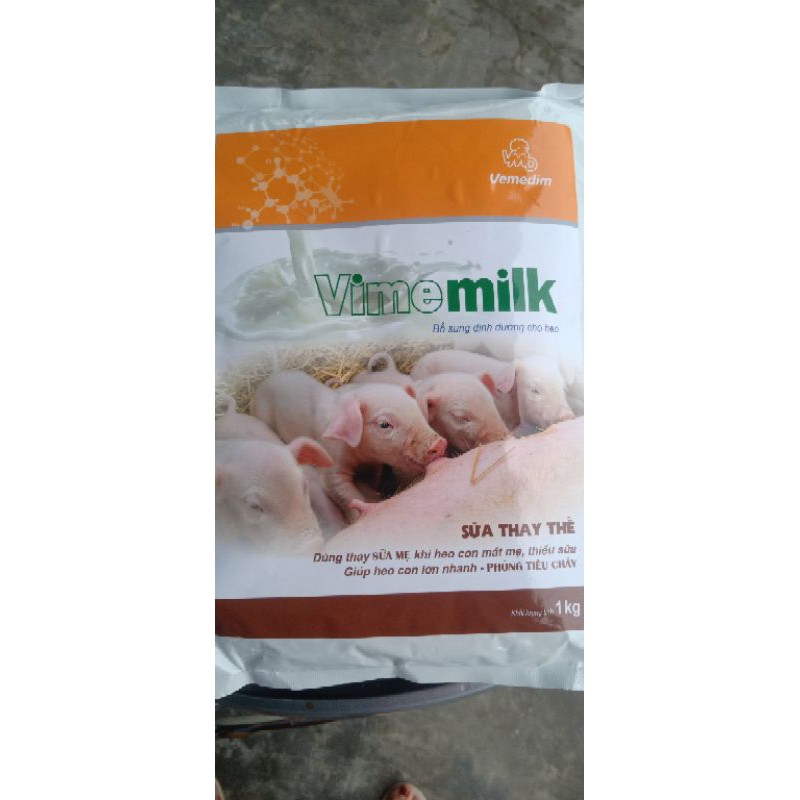 Vimemilk sữa cho heo con 1kg phòng tiêu chảy