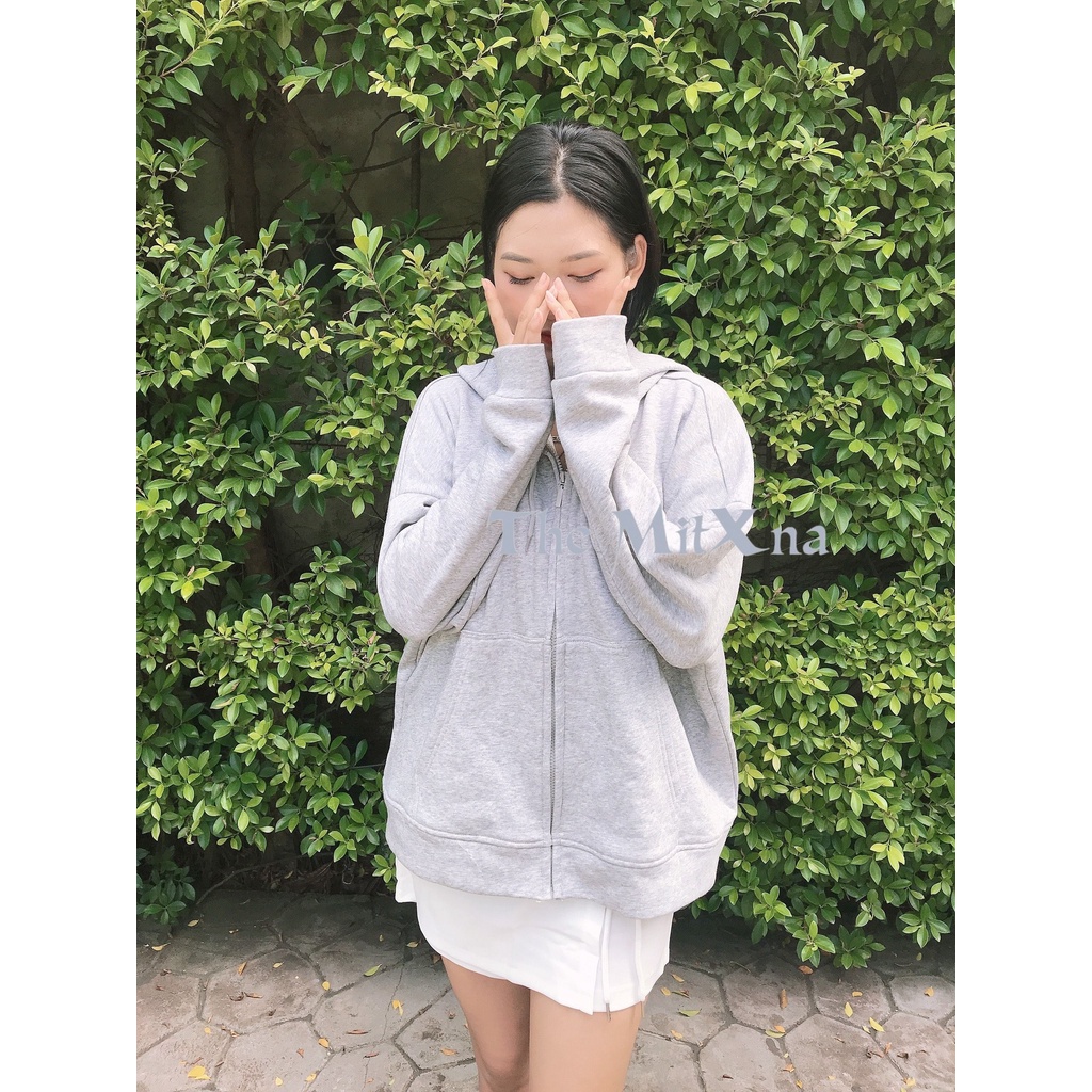 Áo khoát hoodie zip thun nĩ dày freesize cotton thoáng mát, có nón và không nón - ảnh thật mẫu Shop chụp | BigBuy360 - bigbuy360.vn