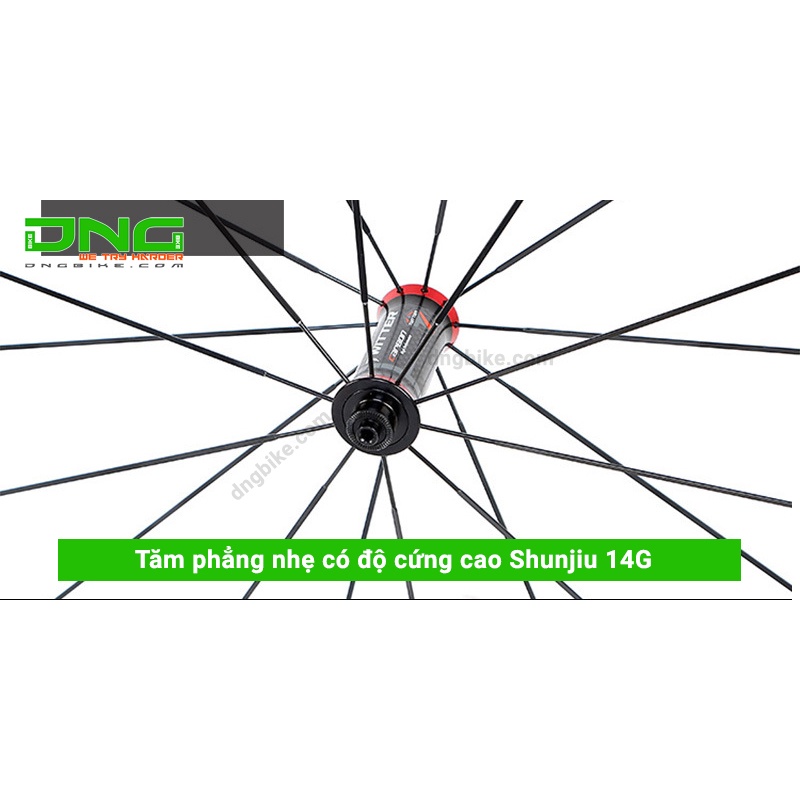 Vành bộ xe đạp đua Retrospec RACING RS36 700c 36mm Hub carbon