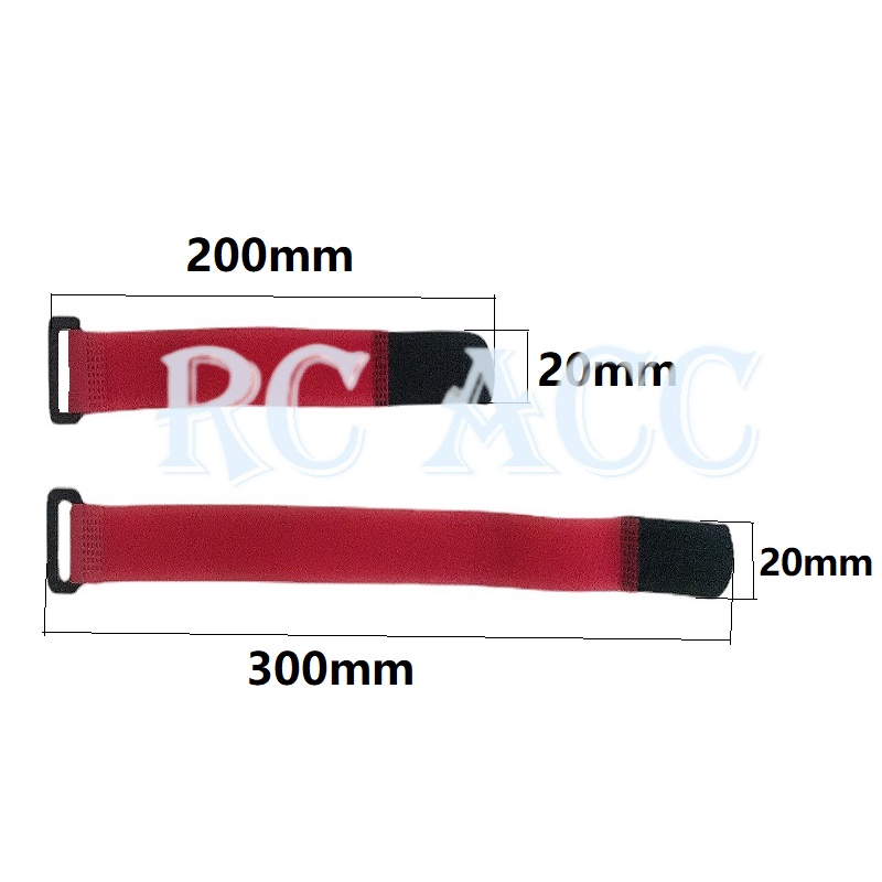1 Dây Buộc Pin Lipo 200mm /300mm Cố Định Chống Trượt Cho Mô Hình Điều Khiển Từ Xa