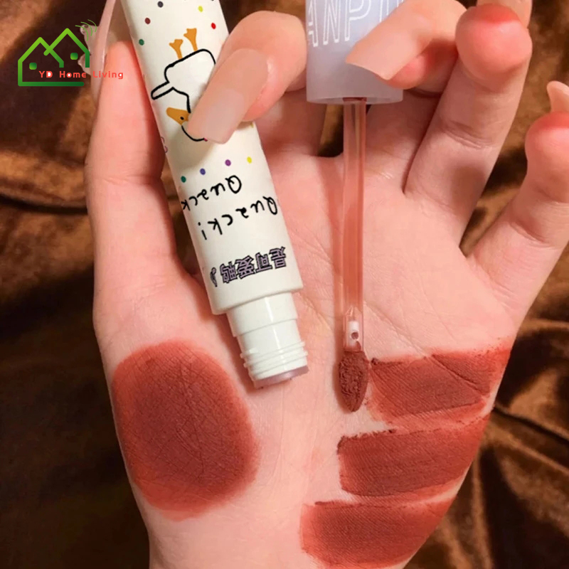 YK Son môi nhung mờ dưỡng ẩm lâu dài thiết kế hình chú vịt dễ thương