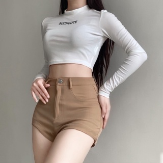 _D.CARTIED_Full set SUCHCUTE EDO gồm croptop dài tay • quần đùi ( short ) cạp cao • Áo khoác vải dù bóng chày ( bomber )