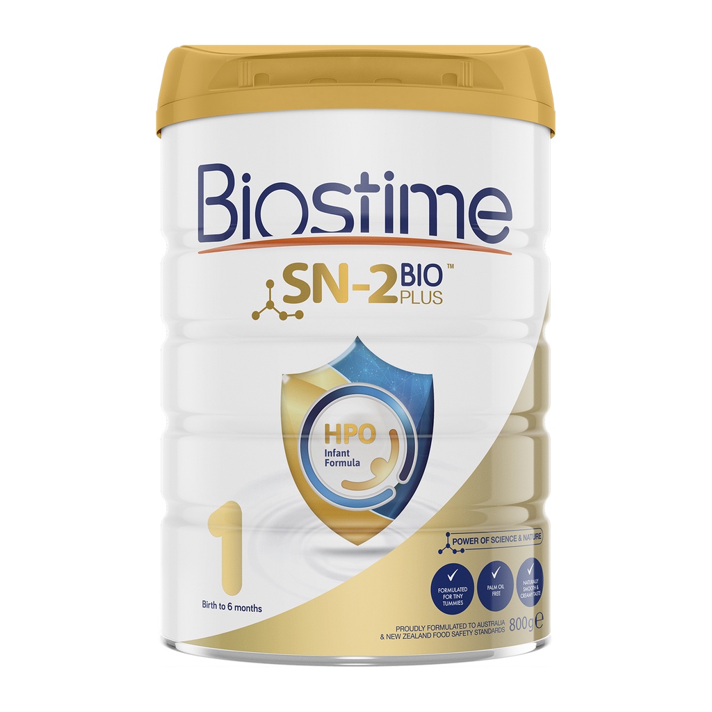 Sữa Bò Biostime SN2 Bio Plus HPO số 1, cải thiện tiêu hóa tăng cường hấp thu cho bé 800g