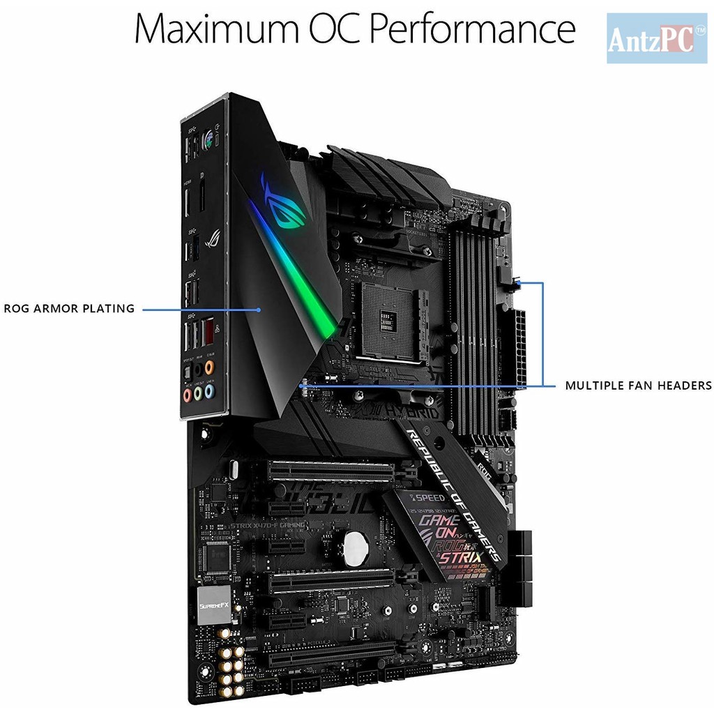 Bo mạch chủ ASUS ROG STRIX X470-F GAMING [Hàng nhập khẩu]