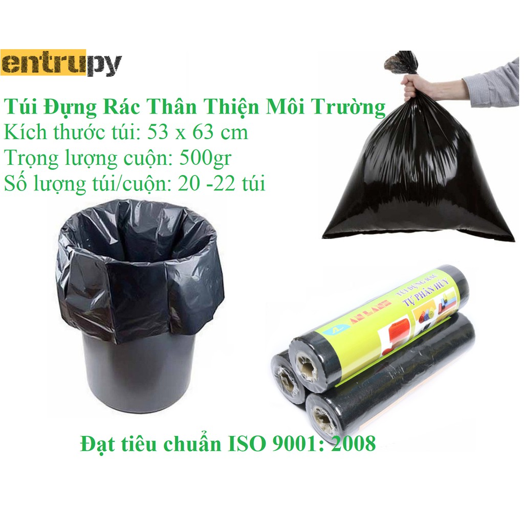 Túi Đựng Rác Tự Phân Hủy - Thân Thiện Với Môi Trường