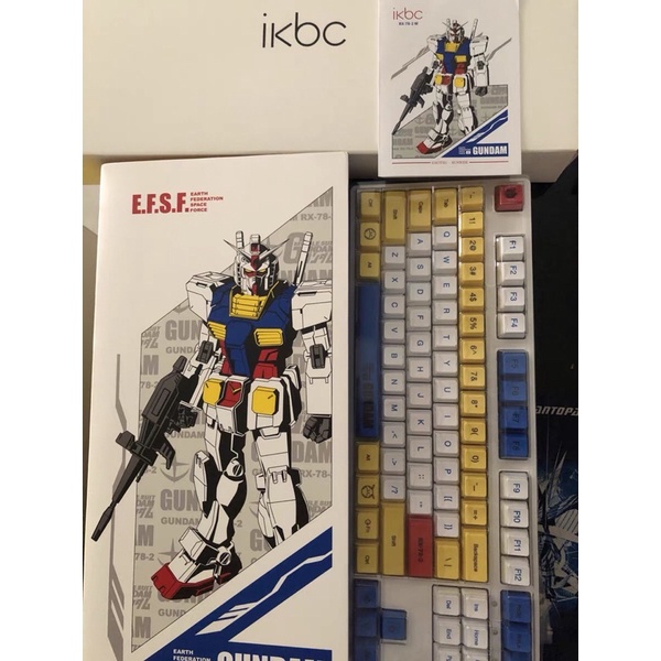 Bàn phím cơ không dây IKBC 1.0 cherry phiên bản Gundam gaming của Đức chính hãng