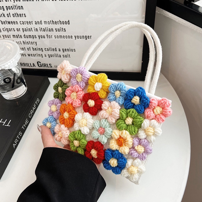 Túi Đeo Chéo Hình Vuông Nhỏ Gọn Nhẹ Thêu Họa Tiết Thời Trang Cho Nữ